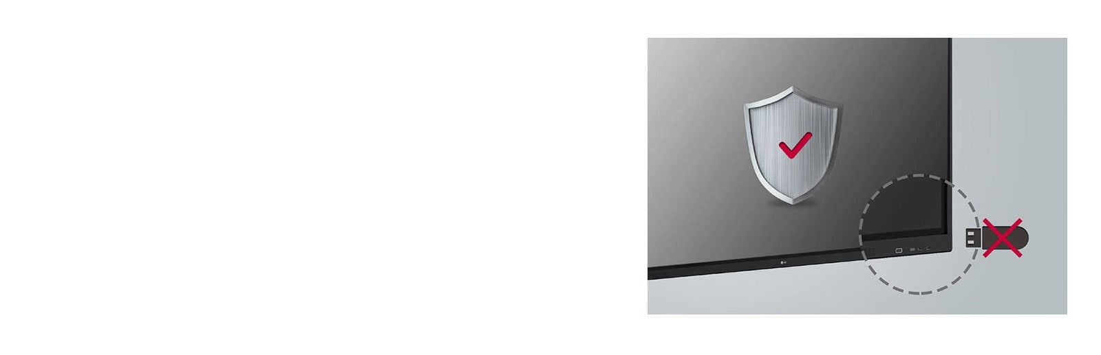 86” IPS UHD IR Multi Touch Interactive Whiteboard has USB block