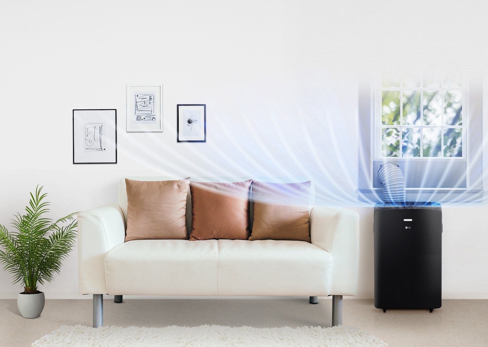 LG 12,000 BTU Portable Air Conditioner (LP1217GSR) LG USA