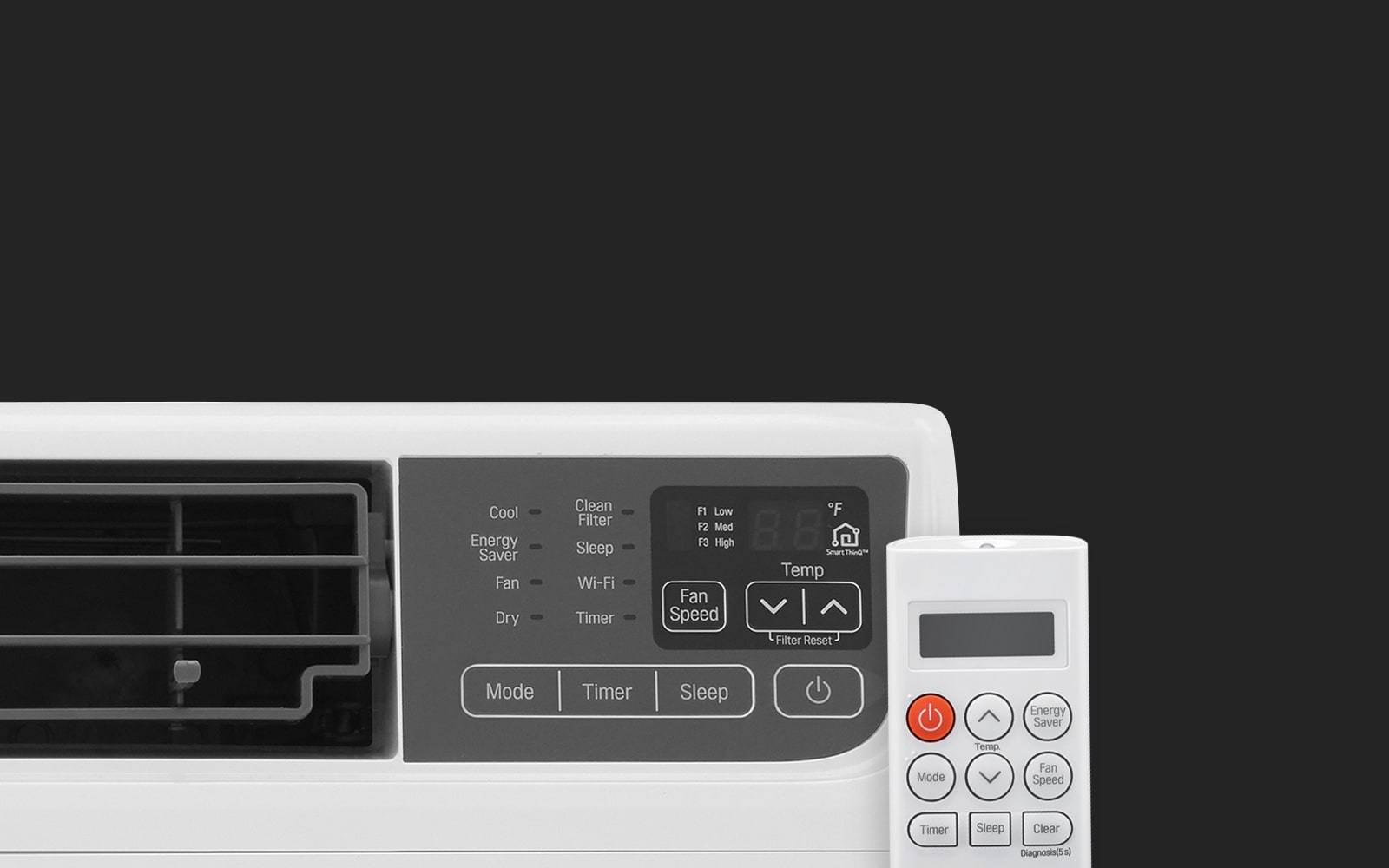 LG LW1517IVSM 14,000 BTU DUAL Inverter Smart wifi Enabled Window Air