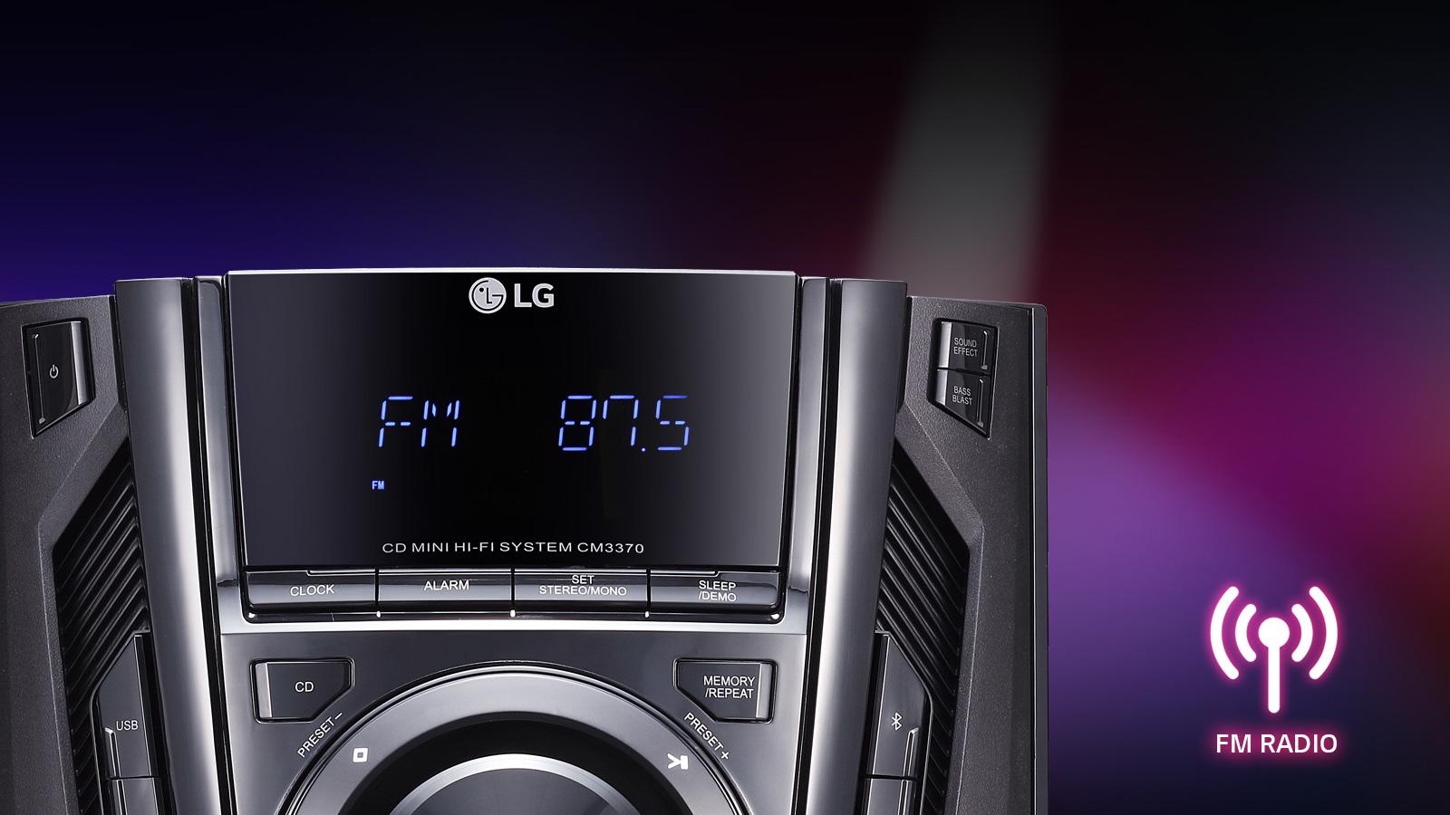 LG CM3370 LG XBOOM 200W HiFi Shelf System with 3CD, Cassette and
