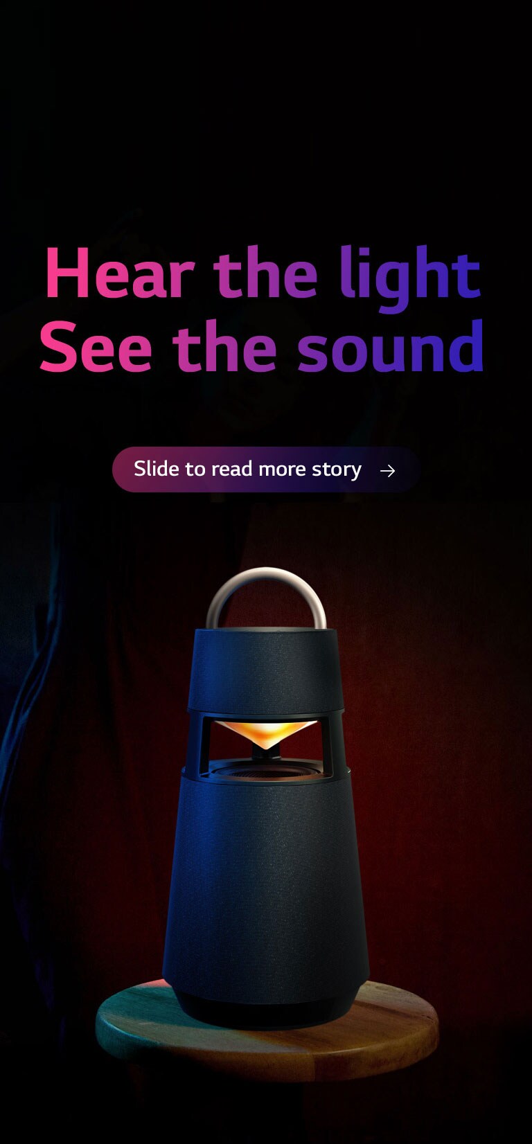 LG XBOOM 360 Omnidirectional Sound Portable Wireless Bluetooth Speaker with Mood Lighting