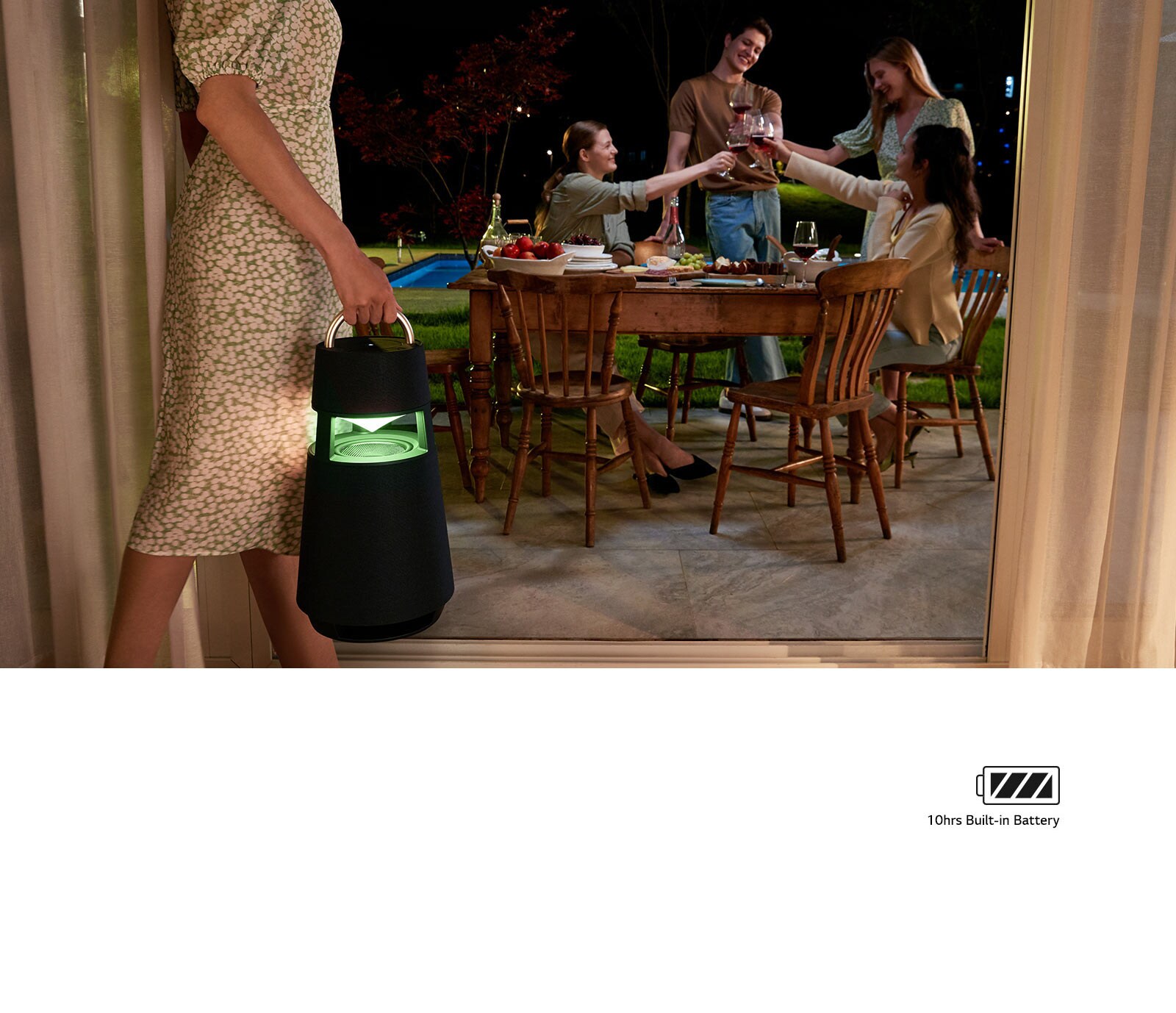 LG XBOOM 360 Omnidirectional Sound Portable Wireless Bluetooth Speaker