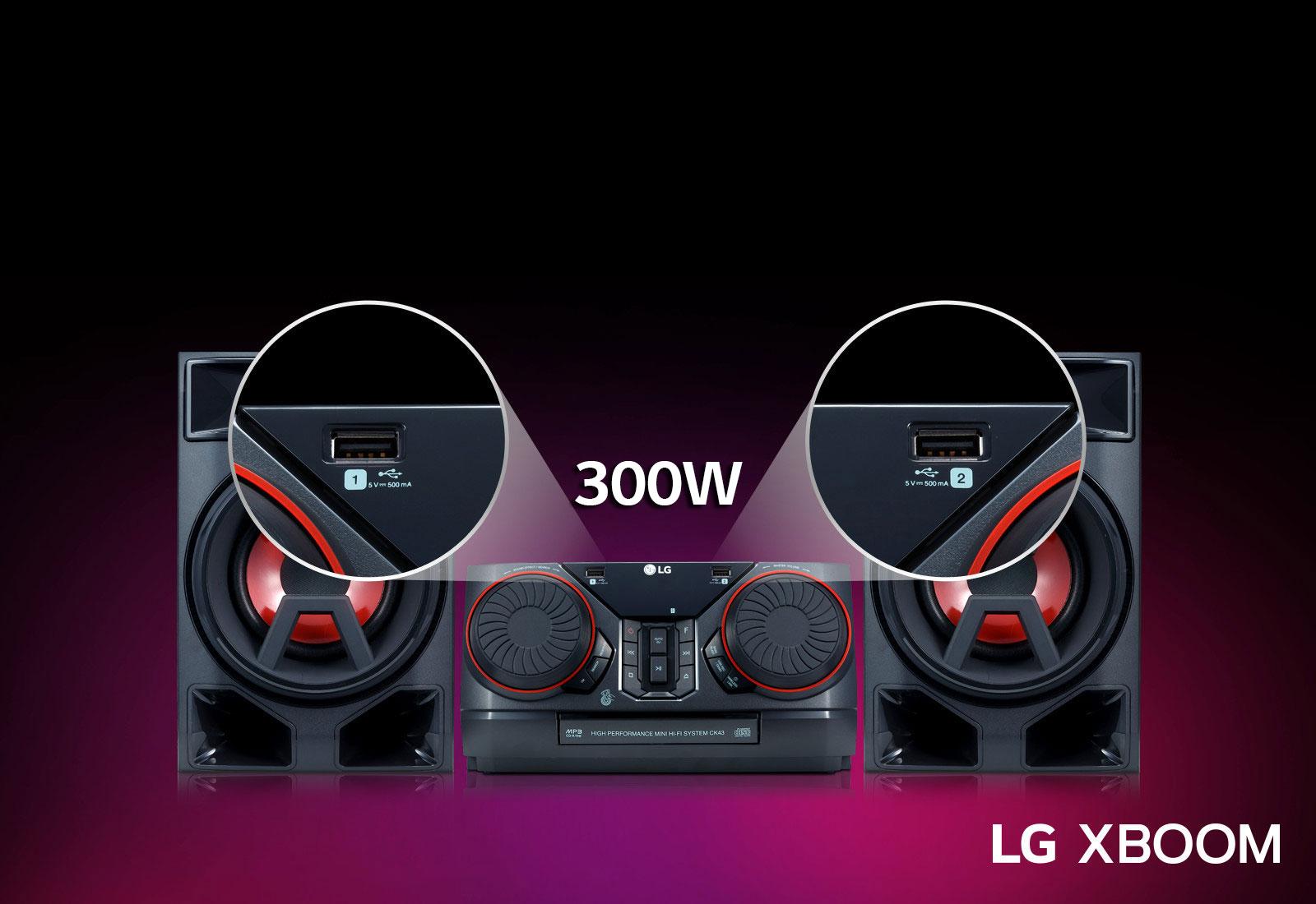 LG CK43: LG XBOOM 300W Hi-Fi Shelf System | LG USA