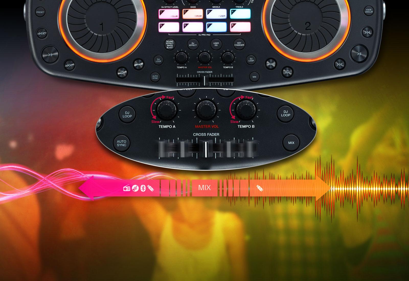 lg loudr dj boombox rk8