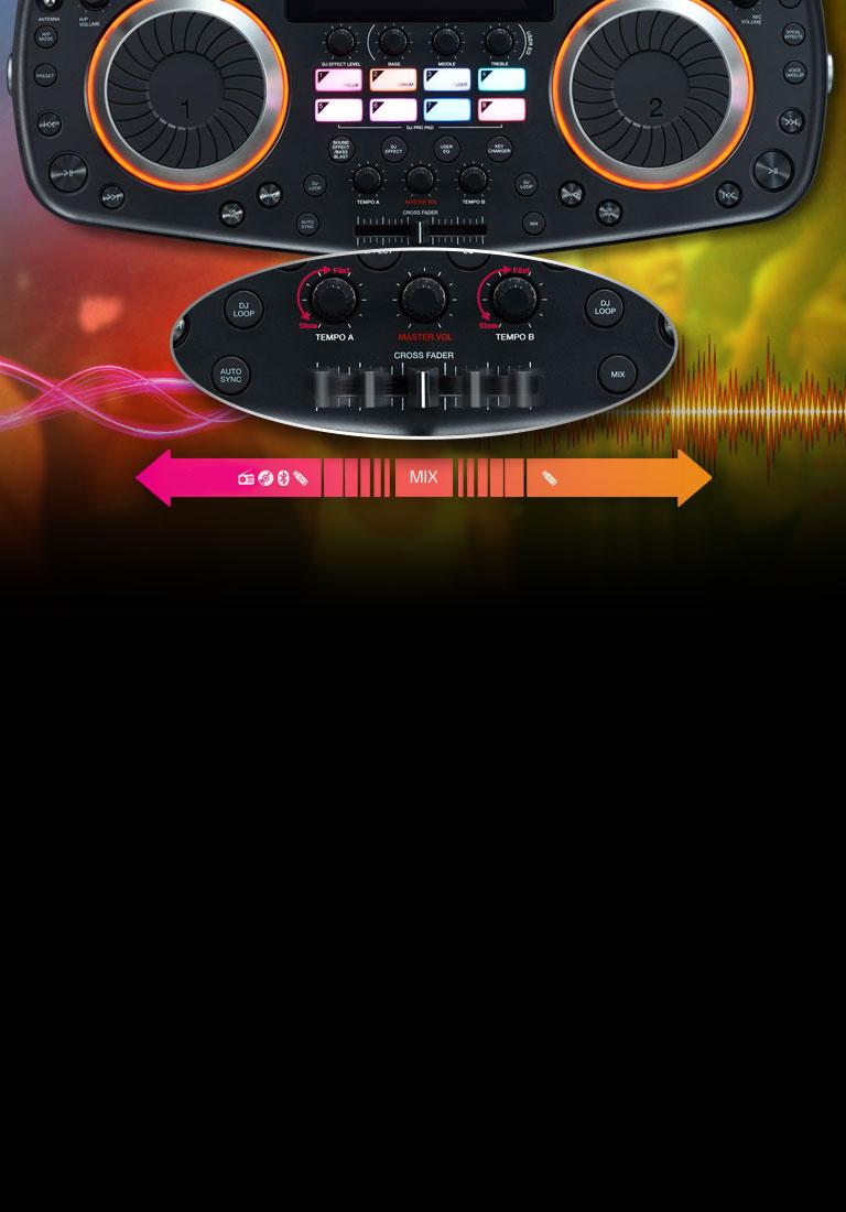 lg loudr dj boombox rk8