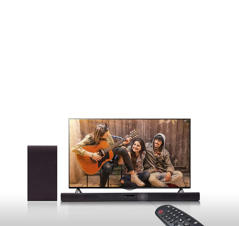 LG SK4D 2.1ch 300W Sound Bar with Wireless Subwoofer and Bluetooth