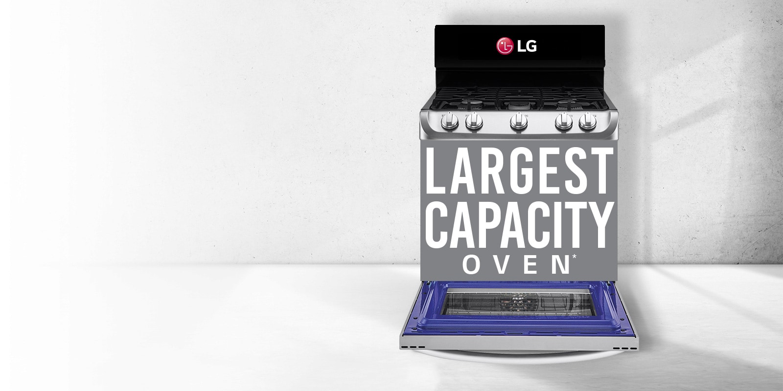 LG LRG3060ST: 5.4 cu. ft. Capacity Gas Single Oven Range