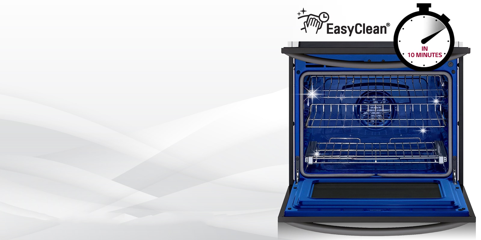 10 Minutes. 1 Spotless Oven.1