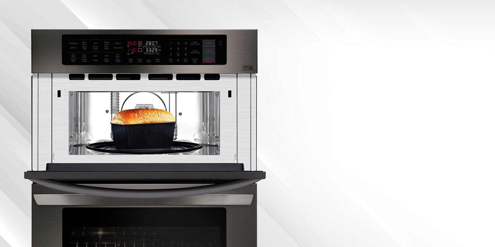 LG 1.7/4.7 cu. ft. Smart wifi Enabled Combination Double Wall Oven