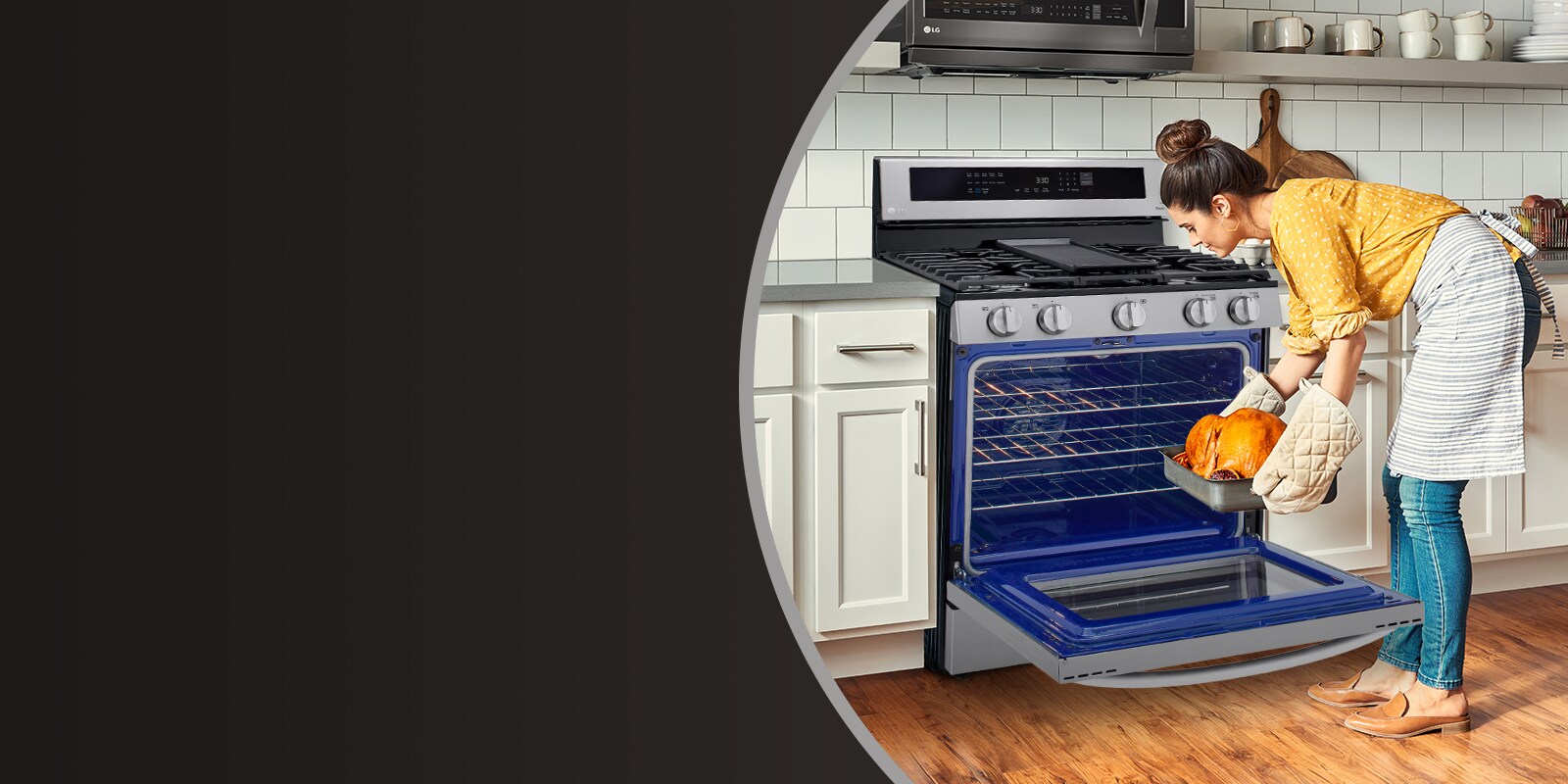 LG LRGL5825F InstaView Gas Range with Air Fryer LG USA