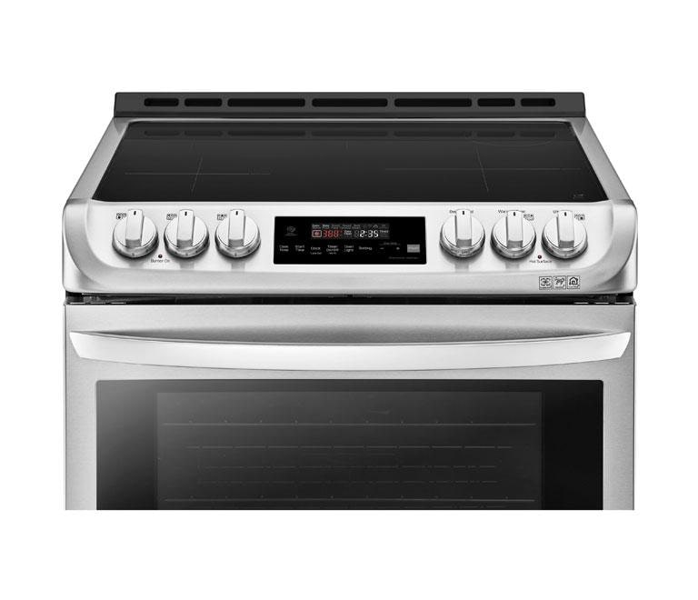 lg glass top range