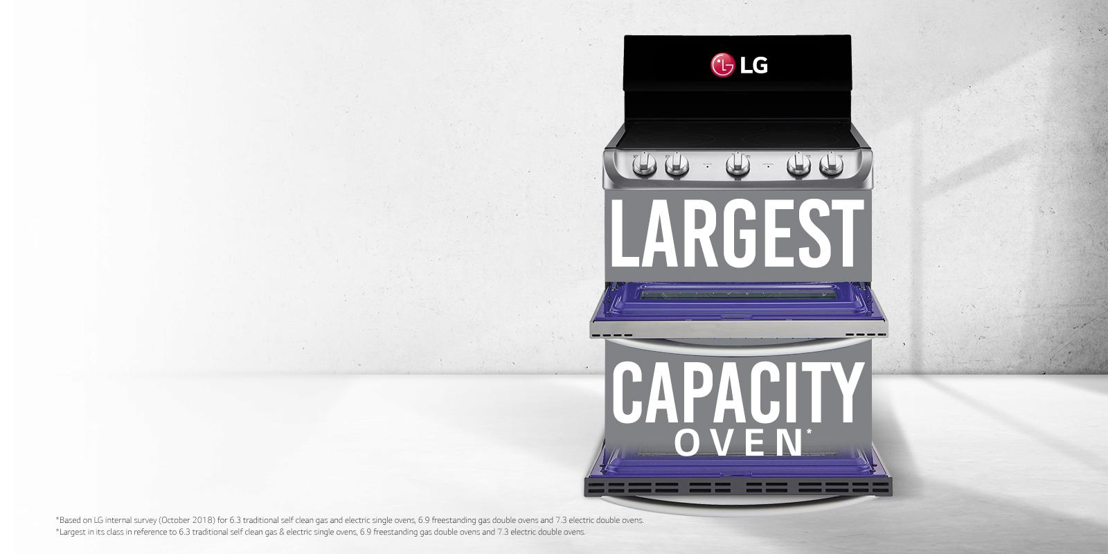 LG 7.3 cu. ft. Electric Double Oven Range with ProBake Convection® and EasyClean® (LDE4413ST