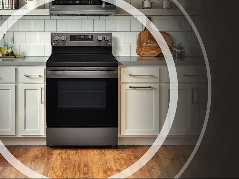 LG LREL6325F 6.3 cu. ft. Electric Single Smart Oven Range with AirFry