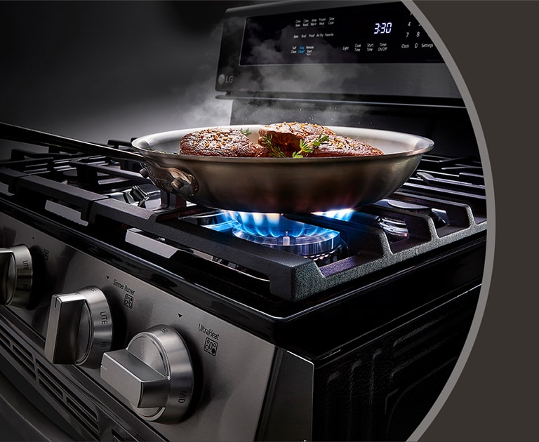 LG LRGL5825F InstaView Gas Range with Air Fryer LG USA