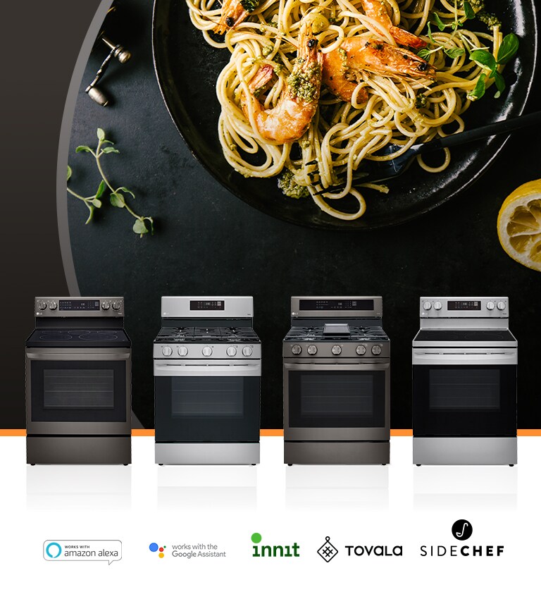 LG LREL6325F 6.3 cu. ft. Electric Single Smart Oven Range with AirFry True Convection