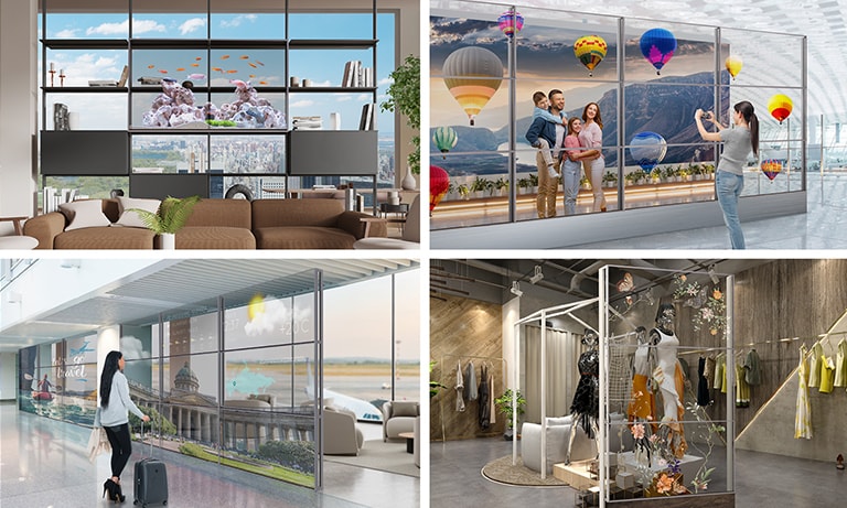 1. Used in the living room of a luxurious house 2. Used as a photo wall 3. Used as a wall at the airport lounge entrance 4. Used in a retail shop