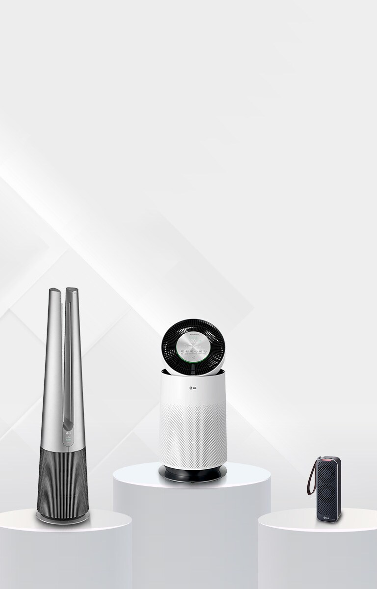 Display of purifiers
