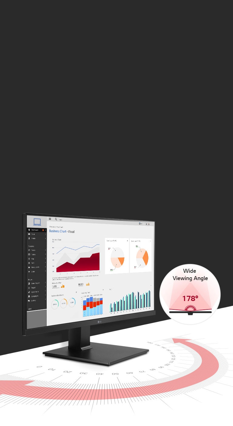 LG 24MB35PB 24'' TAA IPS FHD Monitor with Builtin Power, Windows 10
