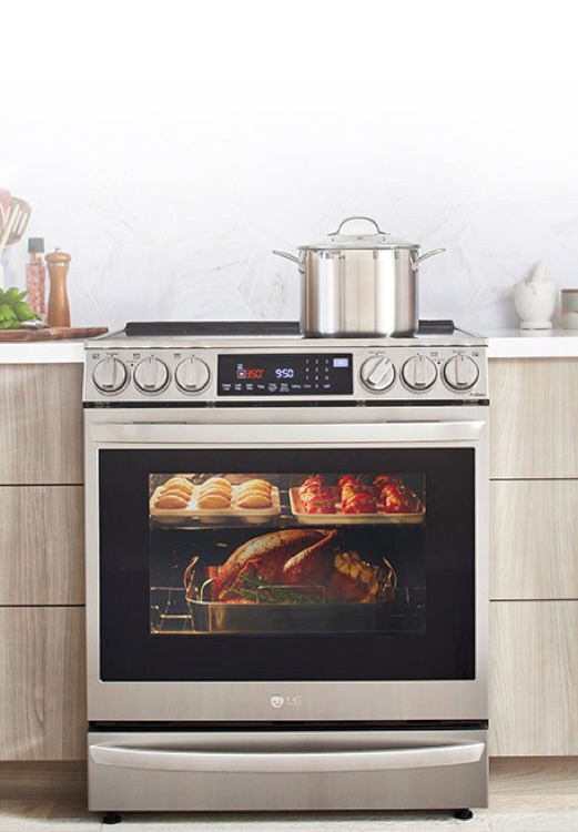 LG LSEL6337F 6.3 cu ft. Smart wifi Enabled ProBake Convection