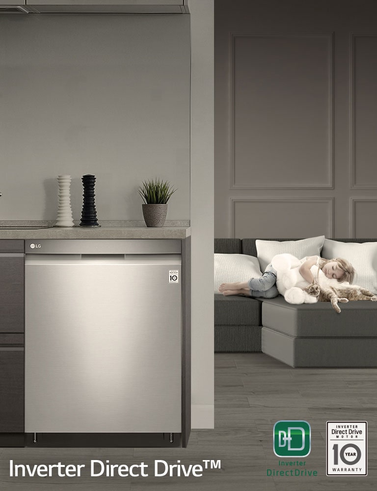 LG LDP6809SS Top Control Smart wifi Enabled Dishwasher with QuadWash™ and TrueSteam® LG USA