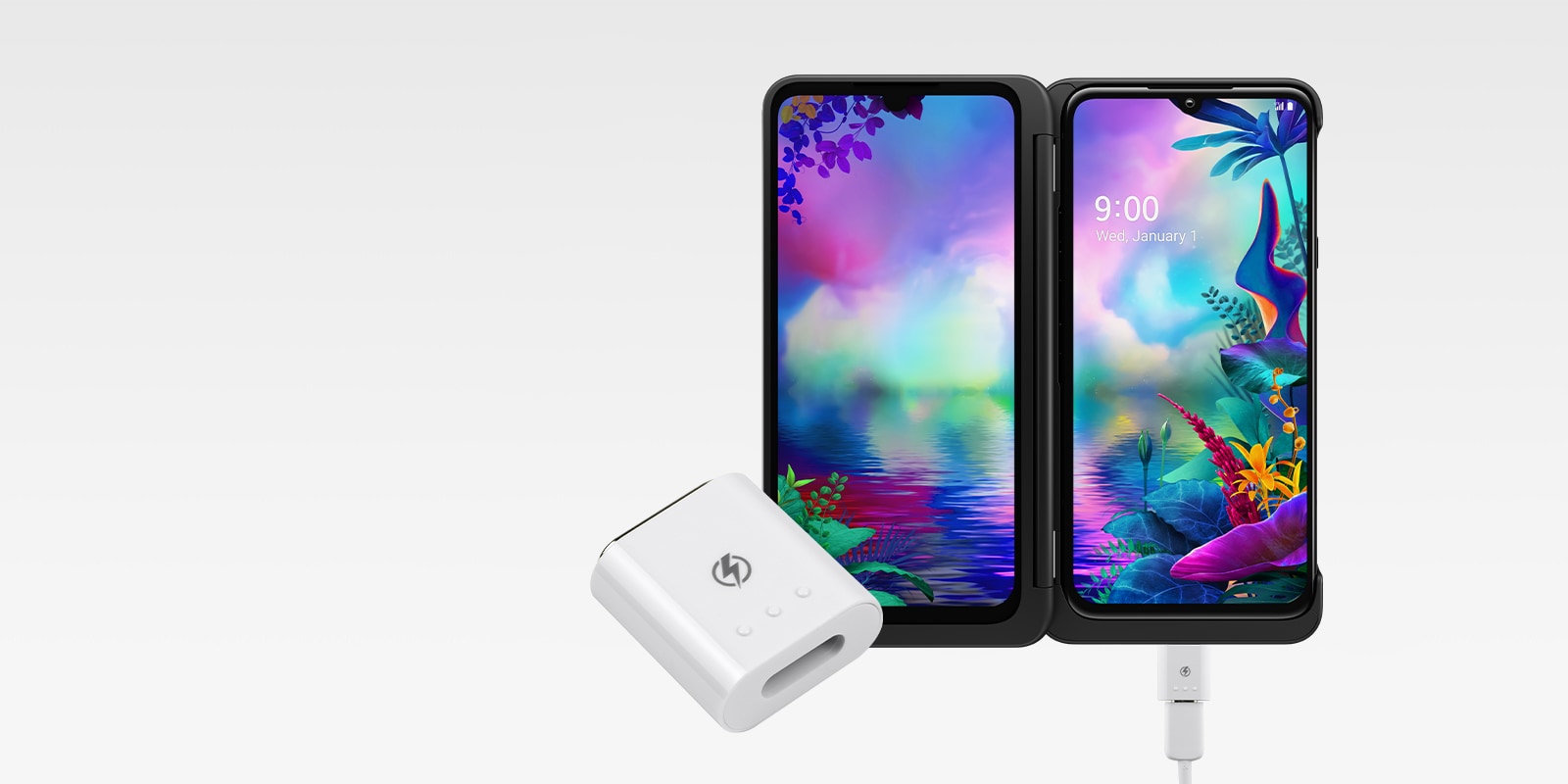Lg Dual Screen Charging Adapter India LG Dual Screen™ Charging Adapter for LG G8X ThinQ™ (EBX64129401.AETC