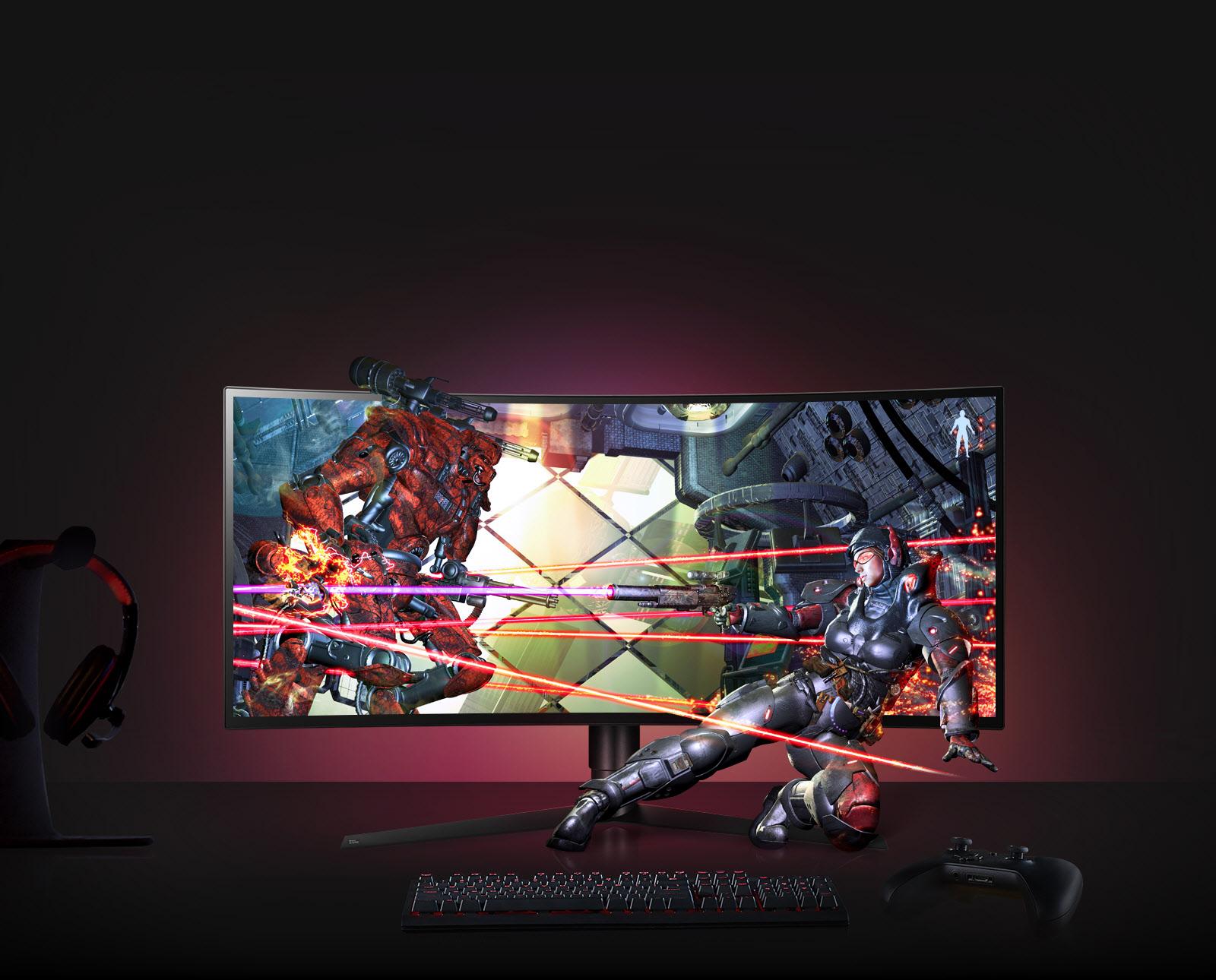 LG 34GK950G-B: 34 Inch Class 21:9 UltraGear QHD IPS Curved LED 