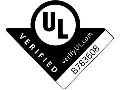 UL VERIFIED, verify.UL.com, B783608 mark