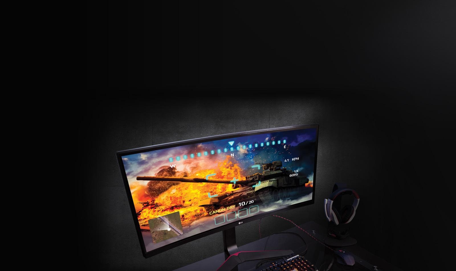 21:9 34” Full HD Curved IPS Display For Gaming