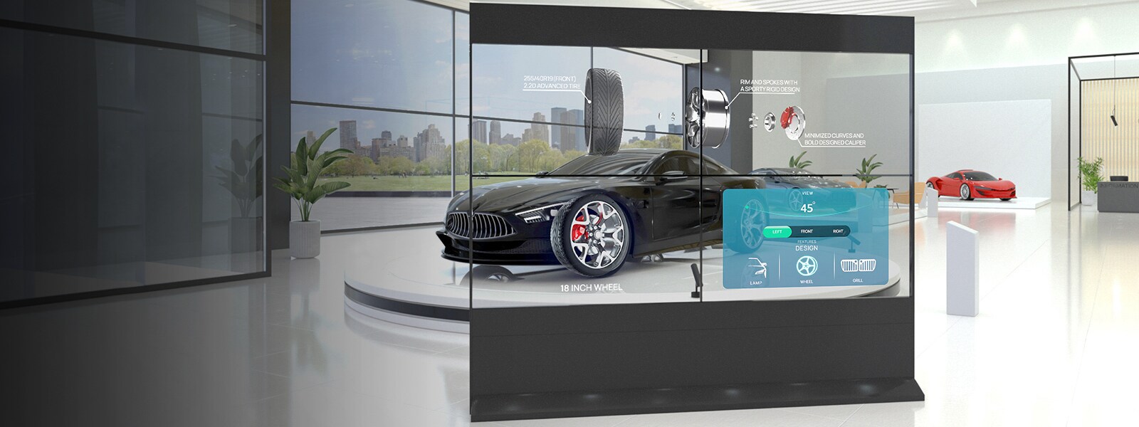 Transparent OLED Touch display