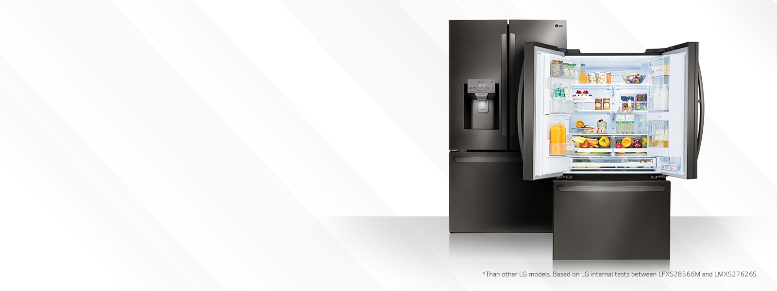 Lg French Door Refrigerators Smart Instaview 3 4 Doors Usa Keep Produce Fresh Up To 2x Longer 1