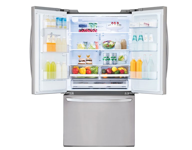 Lg 22 Cu Ft Smart Wi Fi Enabled Instaview Door In Door Counter Depth Refrigerator Lfxc22596s Lg Usa