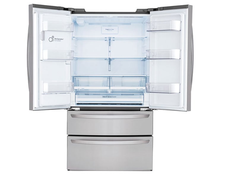 Lg 28 Cu Ft Smart Wi Fi Enabled French Door Refrigerator Lmxs28626s Lg Usa