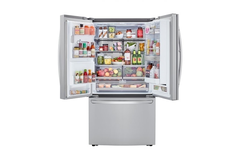 LG Refrigerator on white background
