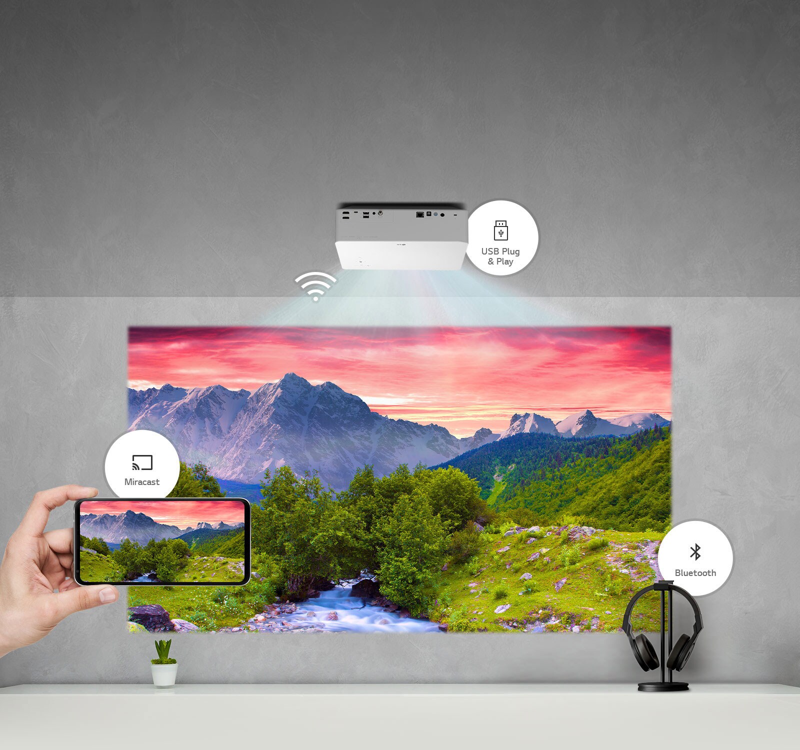 LG HU70LA 4K UHD LED Smart Home Theater 