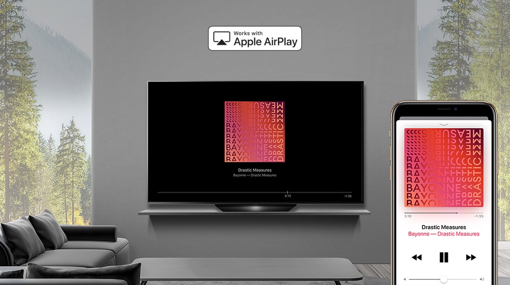 AirPlay Lets You Do It All.</br>Watch. Listen. Share.1