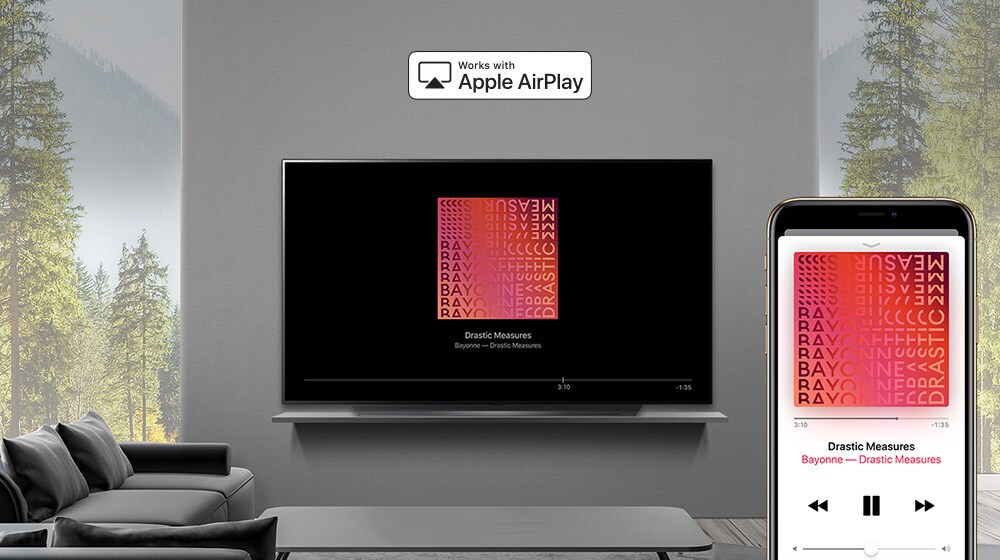 AirPlay Lets You Do It All.</br>Watch. Listen. Share.1