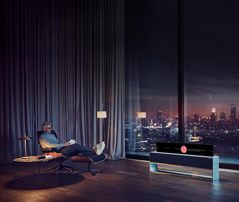 Maximize your living space with infinite possibilities.  LG SIGNATURE OLED TV R redefines your space and offers the next level of lifestyle.