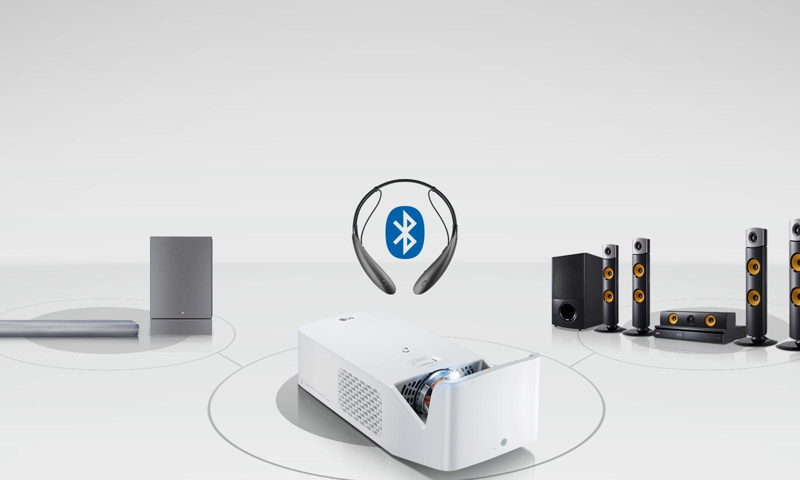 LG CineBeam Ultra Short Throw LED Home Theater Projector with Digital