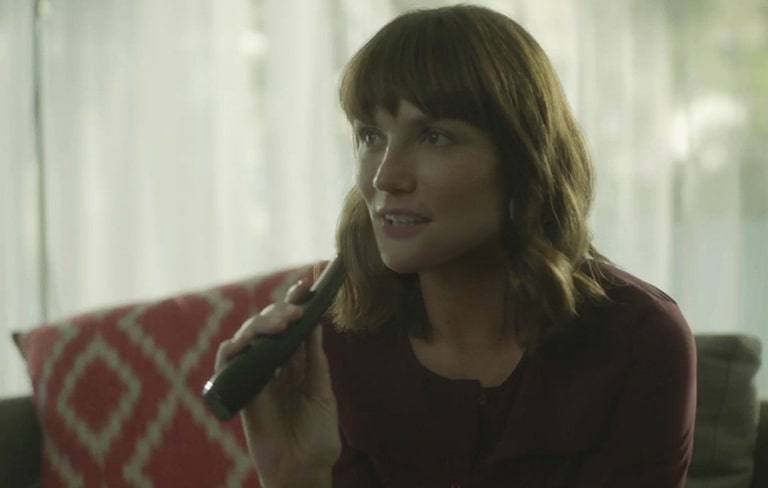 woman with LG ThinQ AI