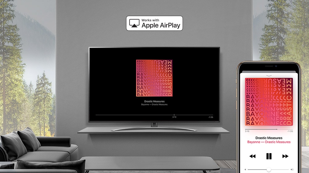 AirPlay Lets You Do It All. </br>Watch. Listen. Share.1