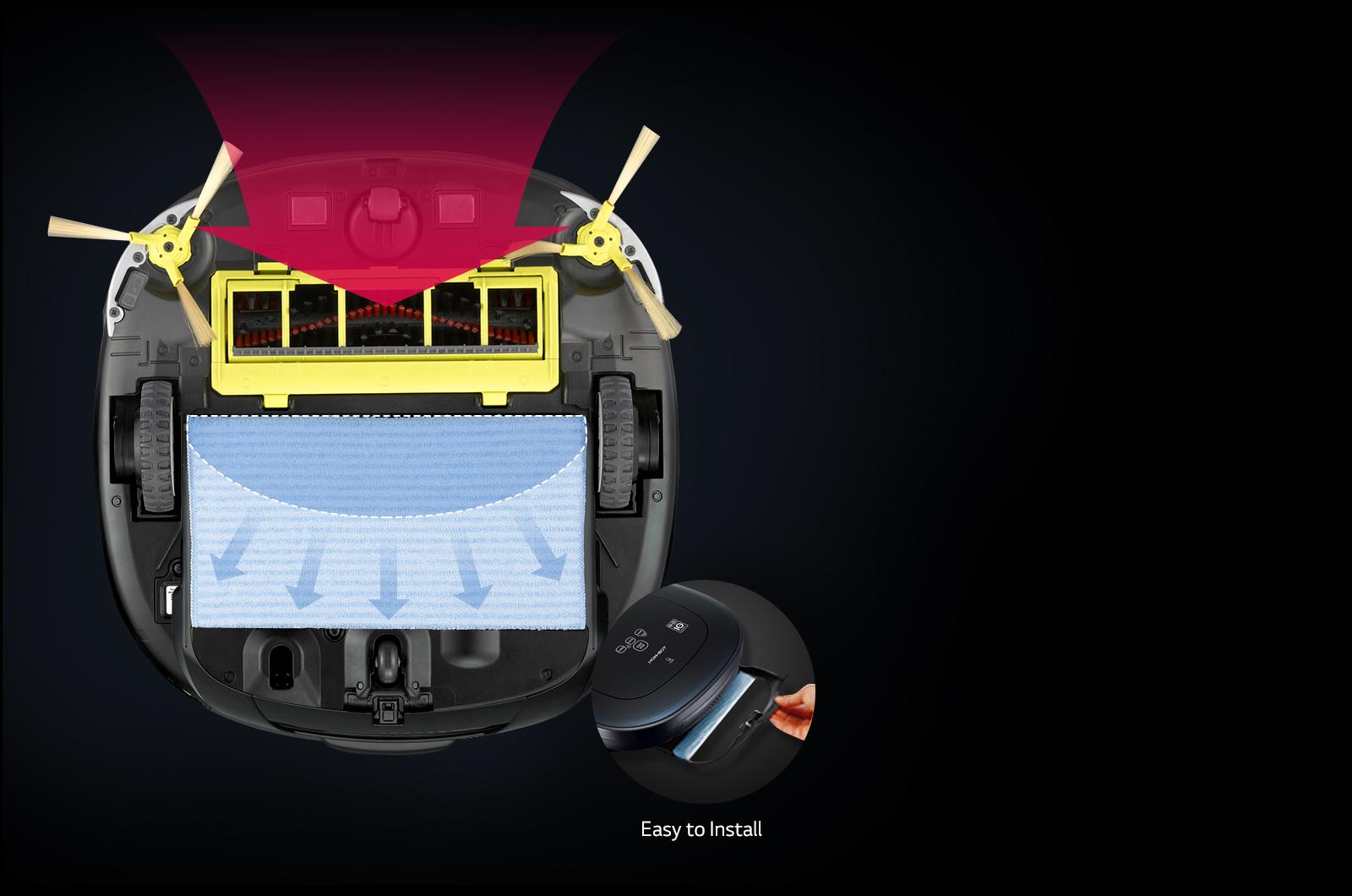 LG VR65704LVM LG HOMBOT SQUARE ROBOTIC VACUUM LG USA