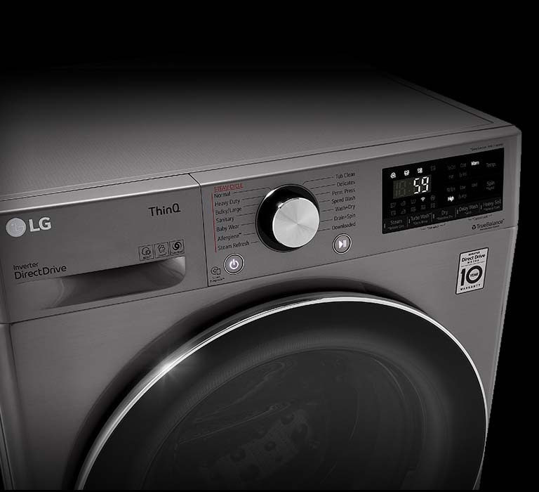 LG WM3555HWA: 2.4 cu.ft. Smart wi-fi Enabled Compact Front Load All-In-One  Washer/Dryer Combo with Built-In Intelligence