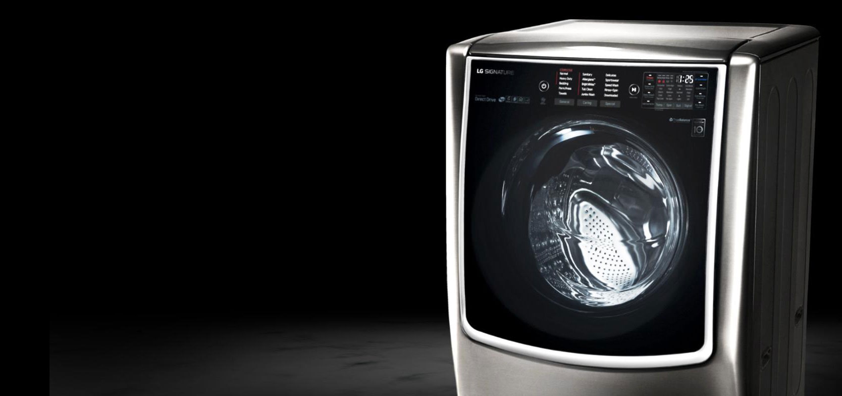 Unleash the Potential of Laundry Innovation close up view of LG Washer