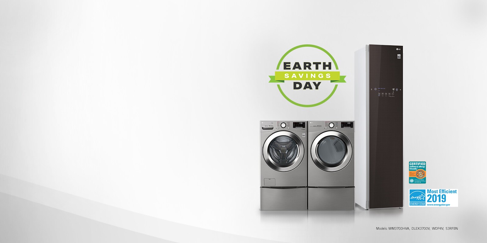 LG Appliances on grey background