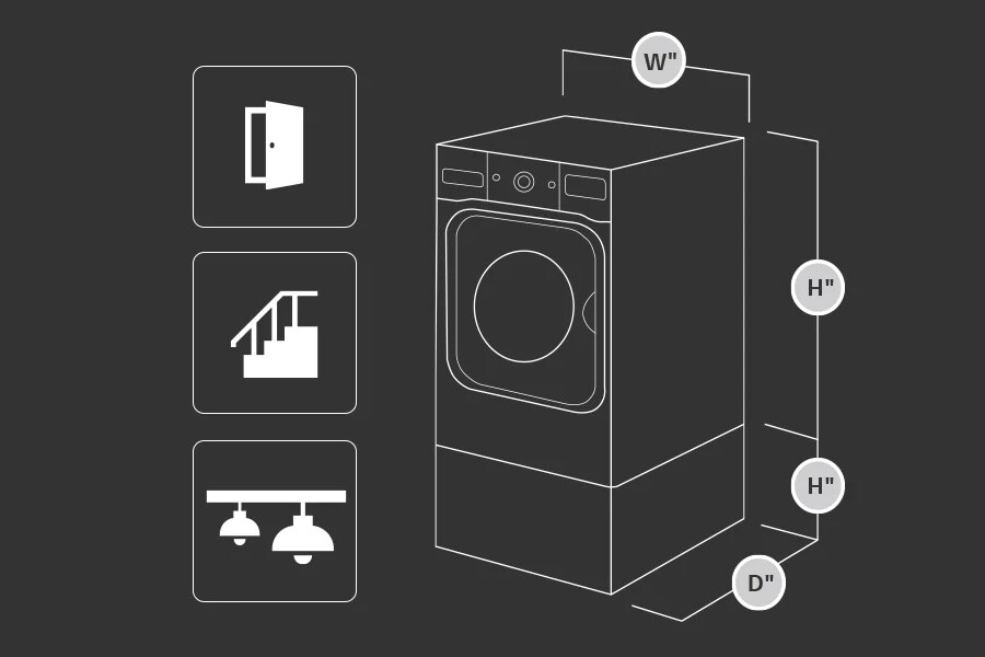 LG 7.4 cu. ft. Ultra Large Capacity Smart Front Load Electric Energy