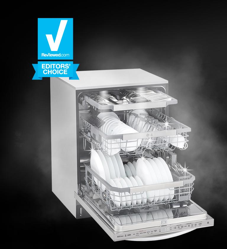 LG Top Control Dishwasher with QuadWash™ & TrueSteam® (Stainless) LG USA