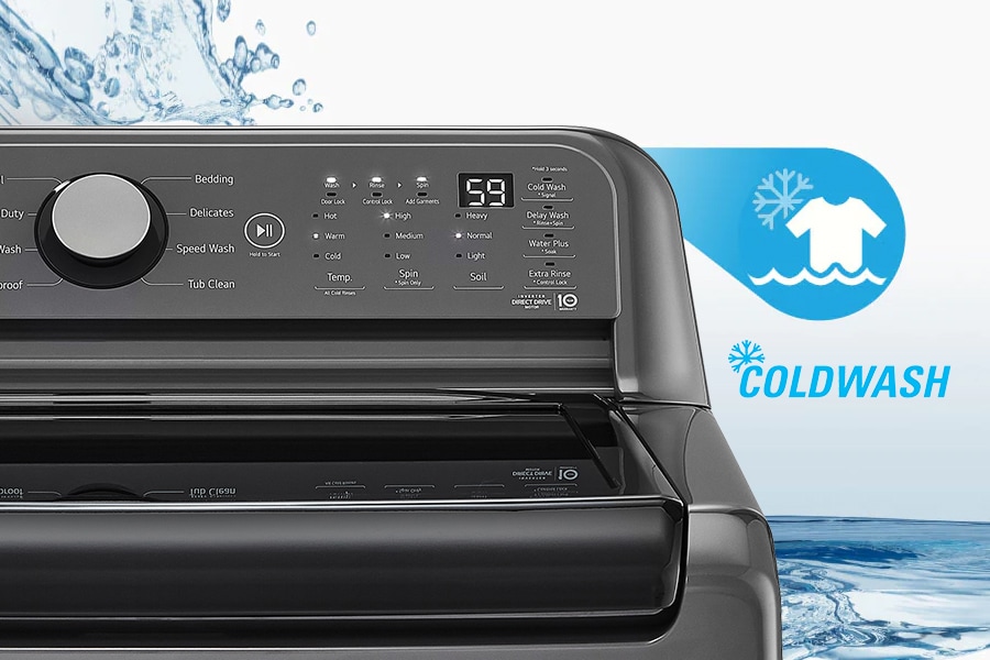 LG 5.0 cu. ft. Top Load Energy Star Washer with Impeller, TurboDrum