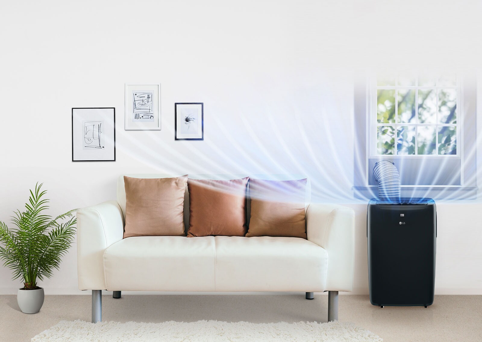 LG LP1220GSR 12,000 BTU Portable Air Conditioner LG USA