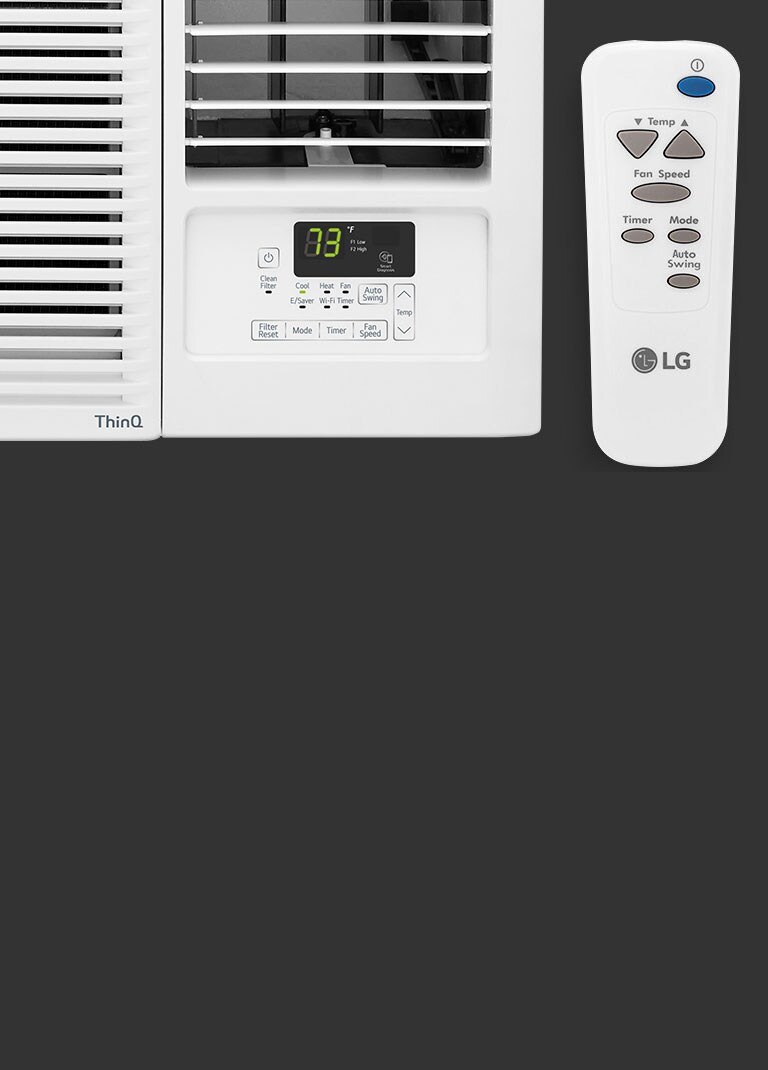 LG LW1821HRSM 18,000 BTU Smart WiFi Enabled Window Air Conditioner, Cooling and Heating LG USA