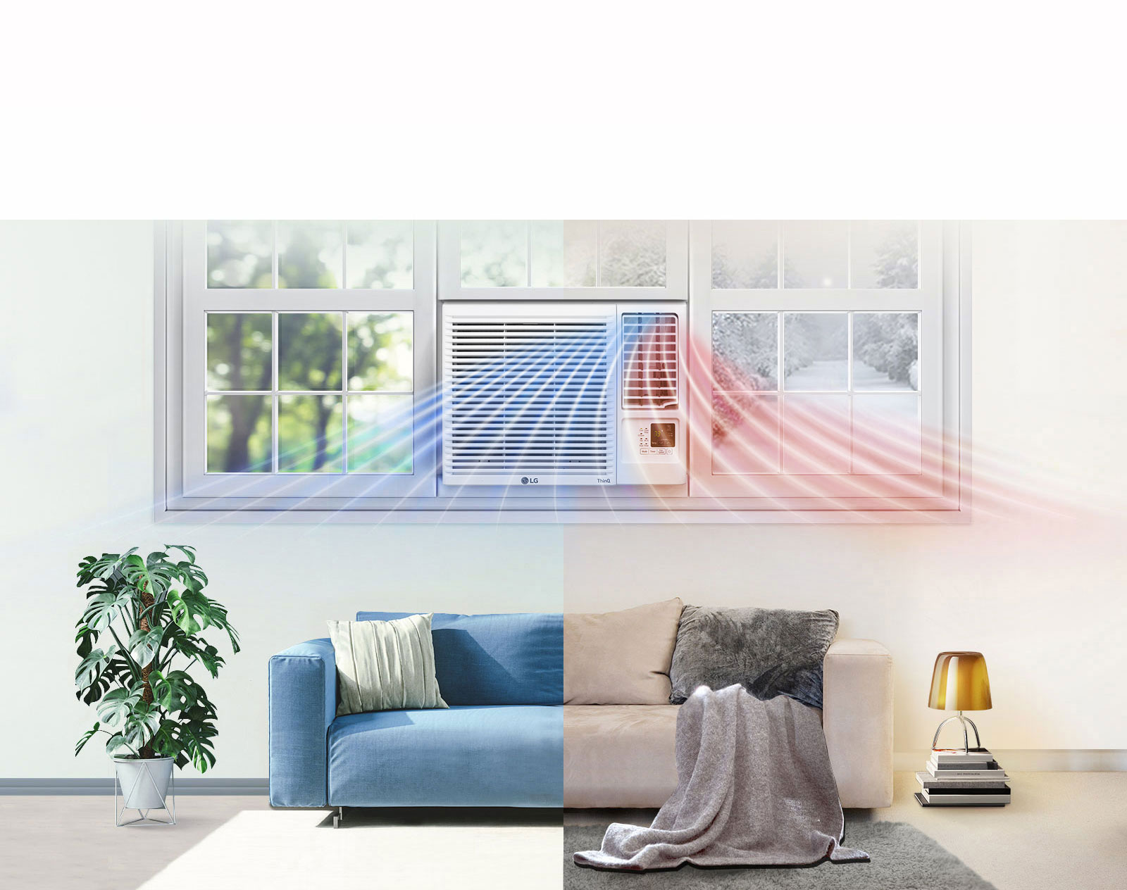 LG LW8021HRSM 7,500 BTU Smart WiFi Enabled Window Air Conditioner